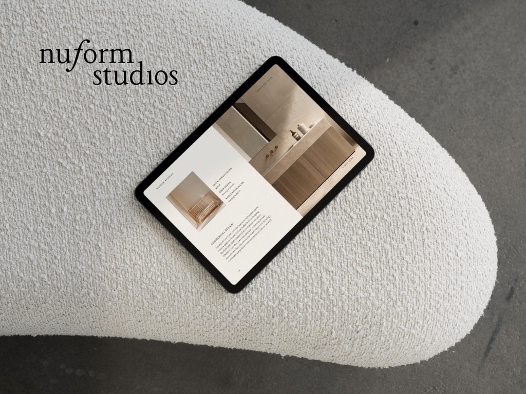 Interior Design Investment Guide | Interior Designer Fee Proposal | Project Proposal | Client Presentation | Canva | Indesign | Powerpoint